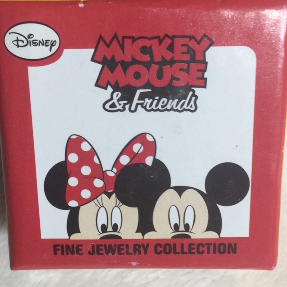 Minnie Mouse Silver Plated Pendant & Necklace